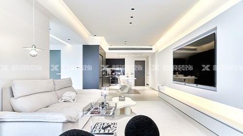 103㎡三室改兩室，奶油極簡效果實景對比|長沙全屋整裝