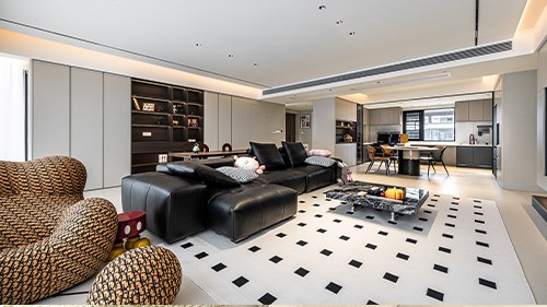 171㎡大平層現代實景 典雅低調，舒適享受|長沙全屋整裝