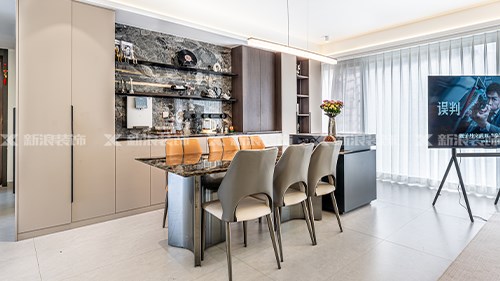 意式輕奢風餐邊柜設計，顏值與實用并存！|長沙全屋整裝