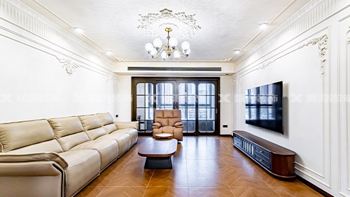 6.6W搞定絕美定制柜 原野綠+胡桃木美到窒息|長沙全屋整裝