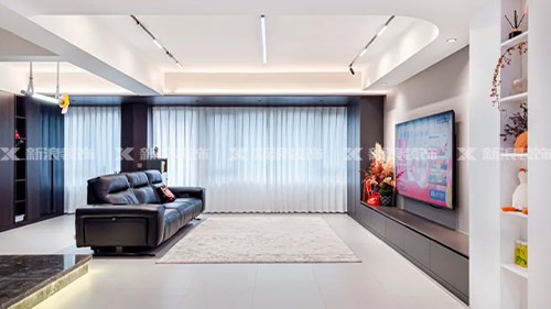 長沙156m²現(xiàn)代黑白灰僅需23w 拿捏高級(jí)感|長沙全屋整裝